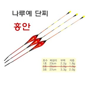 [나루예]노지낚시 수초낚시 저수심 공략용 단찌 23cm.27cm - 홍안