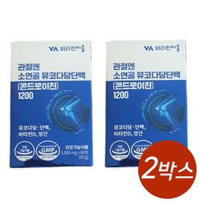 비타민마을 관절엔 소연골 뮤코다당단백 콘드로이친 1200, 60정, 2개