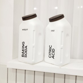 다담 가루세제통 베이킹소다 리필용기 가루소분용기 500g, [라벨X] 가루세제용기 2통, 1개