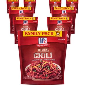 맥코믹 패밀리팩 칠리 시즈닝 믹스 Family Pack Chili Seasoning Mix, 212g, 9개