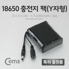 충전지팩 (Y자형) 18650 12V DC12V/2.6Ah LC3095