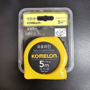 코메론 프로라인노랑 줄자 KMC-74N 5M, 1개