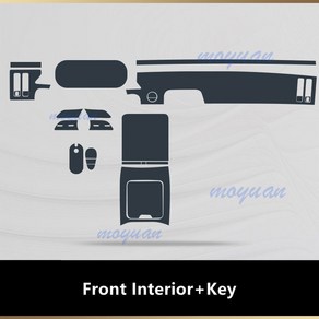 자동차 내부 TPU 필름 스크래치 스티커 메르세데스 벤츠 클래스 S W223 2021 기어 박스 내비게이션 스크린, Option F Tanspaent