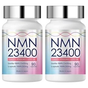 NMN 서플리먼트 23400mg(한 알 260mg) 고순도 100% 90캡슐 GMP 인증 공장 착색료 미사용 내산성 LaboTech-pH(2개 세트), 2개, 90정