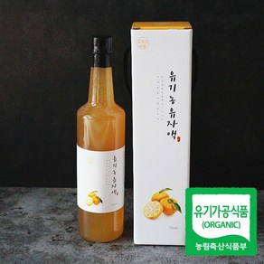 유기농 유자로 만든 자연숙성 수제 유자액 750ml 산지직송, 1개, 1개입