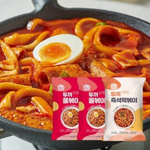 eTV 두끼 쫄볶이 2팩+즉석떡볶이 1팩, 1, 560g