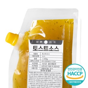 바른미각 토스트소스, 500g, 10개