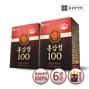 [종근당건강] 6년근 진세노사이드18mg 홍삼정100 (100g×2병), 단일속성, 100g, 2개