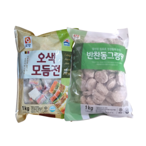 사조오양 오색모듬전 1kg + 동그랑땡 1kg 명절 제사 간편 제수전, 2개