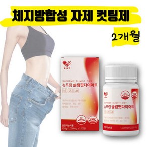 약 2개월 복부 내장 지방 뱃살 살 빼는 빠지는 칼로리 탄수화물 컷팅제 가르시니아, 1개, 120정