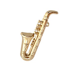 색소폰(saxophone) 입체 뱃지