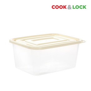 [쿡앤락] 멀티밀폐용기6.5L(5P) 수납 김치통, 5개, 베이지
