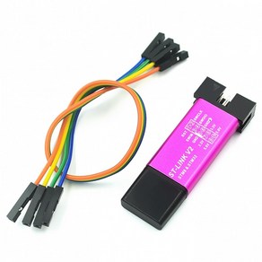 ST Link V2 Mini STM8 STM32 시뮬레이터 다운로드 프로그래머 프로그래밍 커버 DuPont 케이블 (무작위 색상), 하나, 무작위 색상, 1개