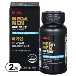 GNC 메가맨 원 데일리 멀티비타민 앤 미네랄, 120정, 1개