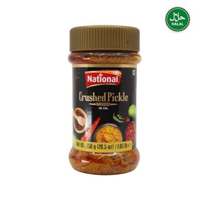 Pakistan Band National Cushed Pickle Mixed In oil 파키스탄 브랜드 내셔널 으깬 피클 오일 혼합, 5개, 750mg