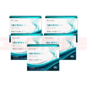 닥터린 식물성 멜라토닌 함유 멜라바인 (2mg함유) x 30정, 12g, 5개