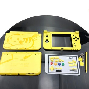 2023 Nintend New 3DS LL 게임 콘솔 케이스 커버의 새로운 교체 새로운 3DS XL 하우징 쉘 커버 케이스 풀 세트, 풀 세트 옐로우, 하나, 1개