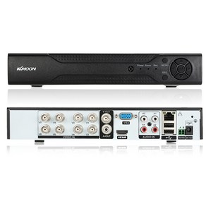 KKmoon 8 채널 아날로그 1080N AHD DVR - EU (하드 디스크 제외), EU 플러그, 1개