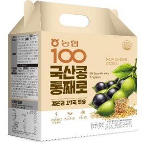 농협 100 국산콩 통째로 검은콩 17곡 두유, 32개, 190ml