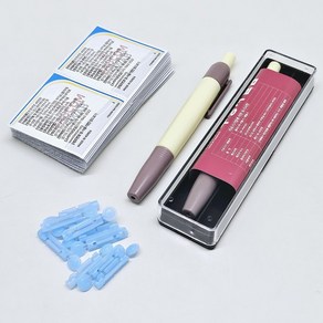 PVC 무통 사혈기+채혈침 10개+알콜 솜 25매 국산 무통채혈기, 1개