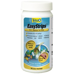 Teta EasyStips 6-In-1 Aquaium Test Stips Wate Testing 100 Count (Pack of 1), 100-Stip, 1개