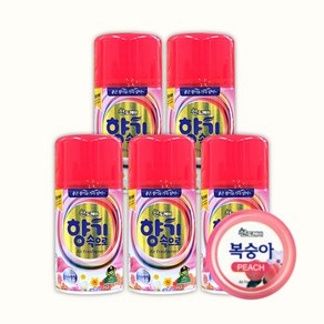 산도깨비 향기속으로 자동분사기 리필 복숭아향 290mL, 5개