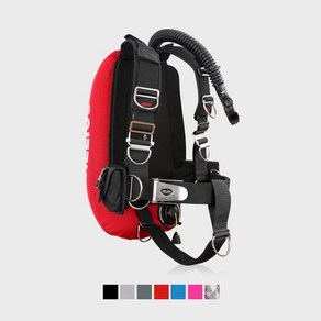 헬리오스 BCD 스텔라 21부력 BCD 시스템 부력조절 스킨스쿠버 백마운트, 하드코트 알루미늄, A1퀵풀하네스(QP웨빙버클_스테인레스), 블루