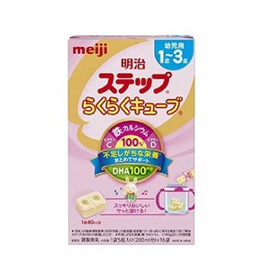 meiji 메이지 스텝 라쿠라쿠 큐브 유아분유 28g 48봉입, 48개