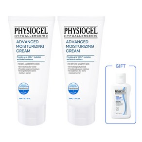 피지오겔 AMC 크림 어드밴스드 모이스춰라이징 70ml 1개+1개, 70ml+70ml  토너50ml 증정, 2개