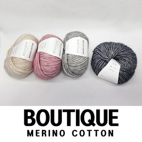 [장미모사]메리노 코튼 목도리실 뜨개실/Meino cotton, 1개, 137