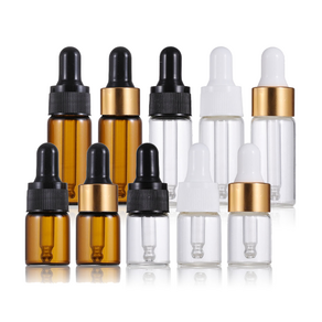 다올마켓 스포이드공병 5ml 10ml 아로마 에센스 디퓨저 유리공병 오일공병, 03 - 5ml 흰색고무/흰색캡/투명용기, 1개