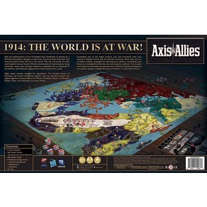 레니게이드 게임 스튜디오 Axis Allies WWI 1914 - 2-8명의 플레이어를 위한 전략 전쟁 보드 강렬한 플레이 시간 4 6시간, 1개