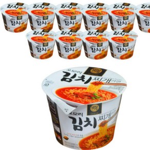 유어스 GS25 오모리 김치찌개 컵라면 150G, 12개