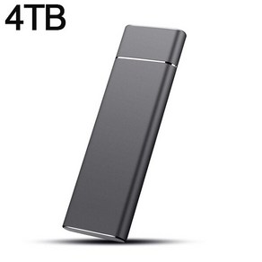 휴대용 외장 하드 ssd 휴대용 SSD 고속 2TB 1TB 500GB 타입-C 외장 하드 드라이브 4TB 16TB USB 3.1 노트북 PS4 용 저장 디스크, 08 Black