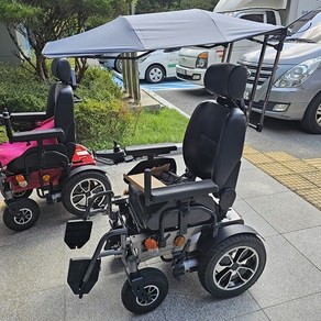 [정안] 노인 장애인 전동휠체어 스쿠터 접이식 캐노피 차양막 그늘막 - 케어라인 호환, 1개