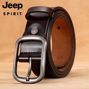 JEEPSPIRIT 정품 남성용 가죽 벨트 OM18CD996BT0347