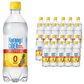 나랑드사이다 제로 파인애플, 500ml, 12개