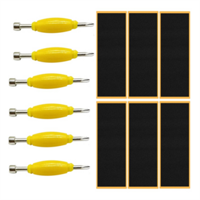12팩 핑거보드 그립 테이프 스티키 폼 스티커 교체 + 스크루드라이버 도구 너트 드라이버 핑거 스케이트보드용, 1개