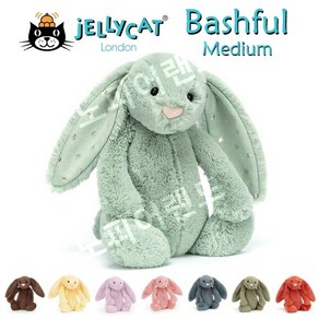 젤리캣 JELLYCAT 한정색상 바쉬풀 버니 토끼인형 M사이즈 애착인형 퍼스트토이, 1개, 3.Dusky Blue, 31cm