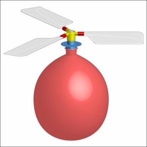 풍선 헬리콥터 만들기, 1개