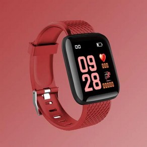 스마트워치 fo apple Andoid Men Women Bluetooth Fitness Tacke Spot wistwatch Heat Rate Blood, 없음, 없음, 4) 빨간