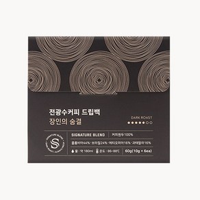 전광수커피 드립백 장인의숨결 10g, 6개입, 1개