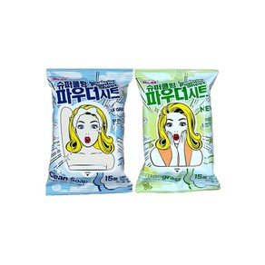 미스사사 슈퍼 쿨링 파우더시트 데오드란트 티슈 1+1, 클린솝(1개)+레몬그라스(1개), 1개, 174g