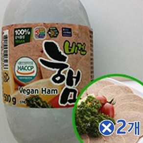 콩과 현미로 만든 콩고기 비건햄 1kg(500gX2p), 1kg