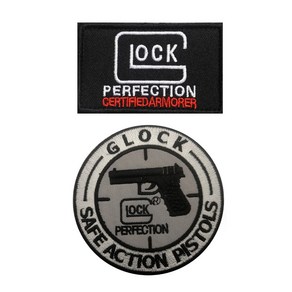 Glock 벨크로 패치 글록 글락 자수 찍찍이 와펜