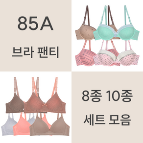 [리우] 85A 브라 팬티 8종 10종 속옷 세트 모음