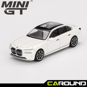 미니지티(819) 1:64 BMW i7 xDive60 - 미네랄 화이트, 1개