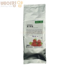 국산딸기가루200g(딸기분말), 200g, 1개