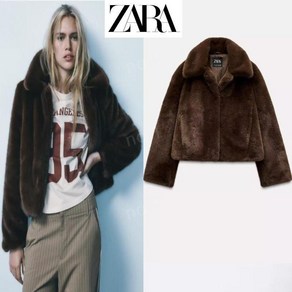 자라 겨울 TRF 페이크 소프트 퍼 자켓 ZARA