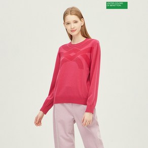 베네통 Benetton logo jacquard sweater 2F 1135U1044 2D6